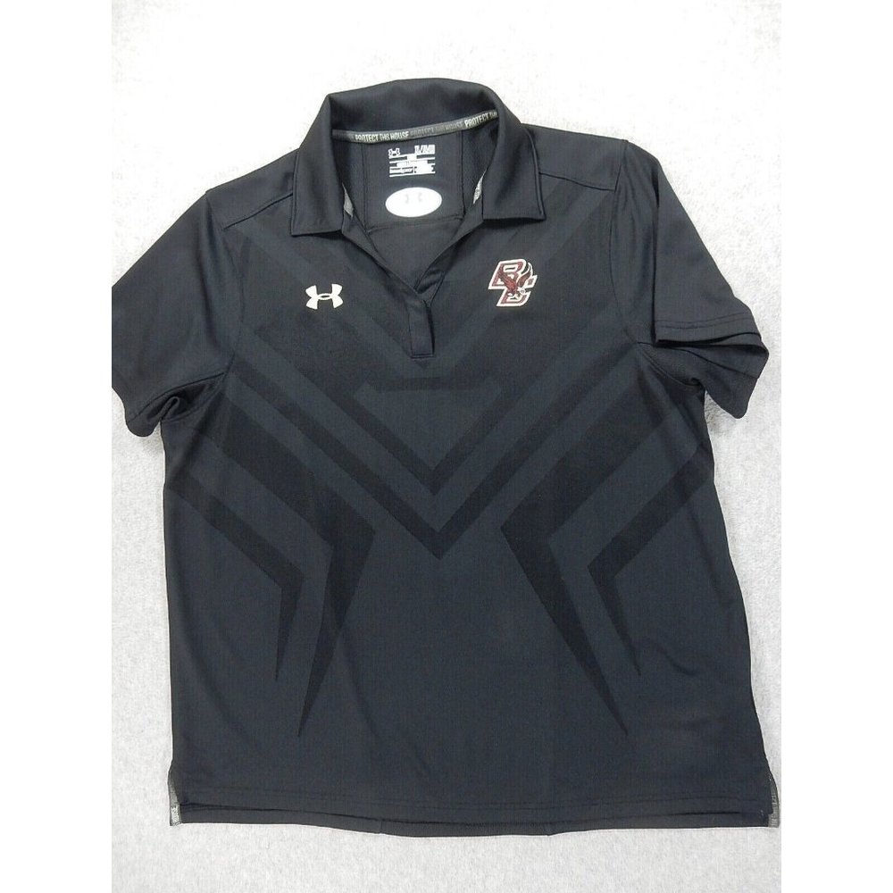 Boston College Eagles Under Armour Campus Polo Shirt (Women's XL) Black